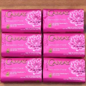 Camay Soap Sensation Floral 6 Bars Beautiful Scented Bars Jabon De Tocador
